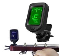 Digital Electronic Tuner - 12 Average Tuner, Easy Fit Tuning Tool | Multifunctional Guitar Clear Display with 360 Degree Rotatable Clip Ukulele Violin Bass and Other Musical Instruments