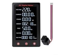 Digital Energy Meter 80-260V 100A AC Power Analyzer with Backlit LCD for Circuit Testing(openclose)