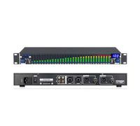 Digital Equalizer, 31-Band Stereo Graphic Equalizer with LED Spectrum Analysis, 10 Preset Effects, and Independent Bass, Mid, High Adjustments for Home and Stage