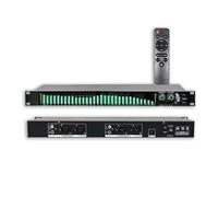 Digital Equalizer, 31 Bands Stereo Graphic Audio Equalizer with 21 Preset Effects, Low/Mid/Treble Adjustment, Automatic Noise Reduction, 1U Rack Mount for Recording Studio