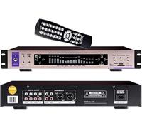 Digital Equalizer, 32-Band Stereo Graphic, LED Music Spectrum Display, Bluetooth, Volume Control, Remote, 12 Rhythm Patterns for Recording Studio