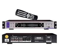 Digital Equalizer, Bluetooth Graphic Equalizer, With Remote Control, 32-band Audio Processing, 12 Music Mode, Noise Reduction Function, 10-15 Meters Bluetooth Transmission(Silver)