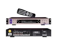 Digital Equalizer, Bluetooth Graphic Equalizer, With Remote Control, 32-band Audio Processing, 12 Music Mode, Noise Reduction Function, 10-15 Meters Bluetooth Transmission(Gold)