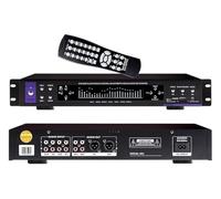 Digital Equalizer, Bluetooth Graphic Equalizer, With Remote Control, 32-band Audio Processing, 12 Music Mode, Noise Reduction Function, 10-15 Meters Bluetooth Transmission(Black)