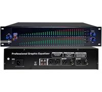 Digital Equalizer EQ Noise Reduction，with Spectrum Display 31 Bands for KTV Stage Performance Board Stereo Level Indicator Professional Sound System Karaoke Equipment(888S)