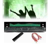 Digital Equalizer, Stereo Graphics EQ, 12 Rhythm Patterns, Bluetooth 5.4 Optical Coaxial Decoding, Noise Reduction, Spectrum Analyzer for Recording Studio