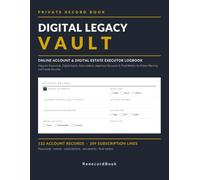 Digital Estate & Legacy Organizer | Online Account & Digital Estate Executor Logbook: Organize Passwords, Digital Assets, Subscriptions, Important ... for Estate Planning and Family Security
