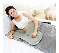 Digital Far-Infrared Sauna Blanket with Zipper - Dual Zone Heating for Detox Therapy and Home Spa Relaxation