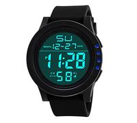 Digital Fashion Quartz LED Men's Sport Watch Men's Watch Bj7000-52e (Blue, One Size)