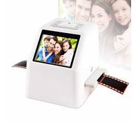Digital Film Scanner for 35mm, 135, 126, 110, Super 8 with 2.4'' LCD Screen, Converts Slides and Negatives to Digital Format, High-Resolution Capture