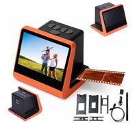 Digital Film & Slide Scanner, 14MP Negative Digitizer, 5-Inch LCD Display for Photo and Slide Conversion, Easy to Use with User-Friendly Design