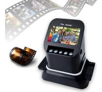 Digital Film & Slide Scanner With 4.3" LCD Converts 35mm Medium Format 120 126 127 135 Negatives Slides To JPEG Preview Save Photos For Digital Archiving