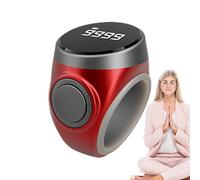 Digital Finger Counter Ring - Electronic Tasbeeh Prayer Clicker With Clear Display | Portable Tally Counter For Meditation, Knitting, Crochet, Coaching, Relaxation, And Habit Tracking
