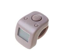 Digital Finger Ring Counter 6-Channel Electronic Tally Clicker with LCD Screen Mute Button One-key Lock Sweat-proof Portable Hand
