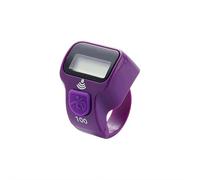 Digital Finger Ring Tasbeeh Tasbih Tally Counter Timer Religious Knitting Row Electronic Digital Tasbeeh Tasbih Tally Counter Timer Beads for Islam Muslim Prayer Golf Player (Purple)