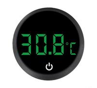 Digital Fish Tank Thermometer Wireless LED Readout Aquarium Climate Control Device Cordless Design Pet Care Black 45x45mm(Celsius)