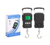 Digital Fishing Scale 75kg/165lb with 1m Tape Measure, USB Rechargeable Hanging Hook Scale with Backlit LCD Display, Tare & Data Lock for Luggage, Travel, Outdoor Gear