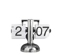 Digital Flip Down Clock R Minimalist Single Foot Mechanical Auto Flip Clock Desk Clock for Home Livingroom White or Part of Your Collection This Versatile Can Be Installed (White)