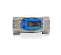 Digital Flowmeter K24 Electronic Liquid Turbine Meter 1.5 Inches Fuel Oil Flow 40-280L/MIN for Beginners DIY use
