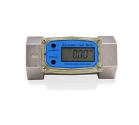 Digital Flowmeter K24 Electronic Liquid Turbine Meter Electronic Flowmeter 1.5 Inches Fuel Oil Flow Meter 40-280L/MIN Precision Instrument Tool