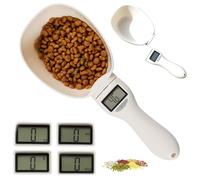 Digital Food Measuring Spoon Scale, Adjustable Weighing Spoons Cup LCD Display, Kitchen Cooking Tools Gadgets Baking Gifts for Measure Condiments Ingredients Tea Pet Dog Cat 800g/1g with 4 Unit Modes