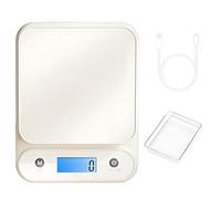 Digital Food Scale, Digital Kitchen Food Scale, 11lb/5kg, 0.1g Precision, Baking Scales with Tare Function, Large LCD Display, Bowl, Rechargeable Type-C, for Cooking Baking