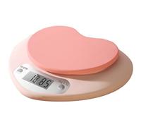 Digital Food Scale, Heart Shaped Kitchen Scale with LCD Display, 6.6lb/0.1g Baking Scale Precise Food Scale, Grams and Ounces 3 Units Battery Powered Food Weight Scale for Meal Prep, Coffee