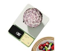 Digital Food Scale - Rechargeable LED Kitchen Scale, 0.1g Precision, 5 Measuring Units | Long Lasting Creative Modern Design Tare Function, USB-C Charging Ideal for Home Bakery and Catering