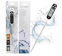 Digital Food Sugar Thermometer, Instant Read Jam Thermometer Temperature Probe with Large LCD Screen℉/℃ Button for Hot Beverage, Grill, BBQ, Jam,Sugar, Water, Milk