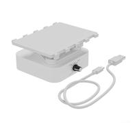 Digital for mini Orbital Shaker for Lab for vortex Mixing Biological Samples Continuous Mode 125x100x30mm White(Rechargeable)