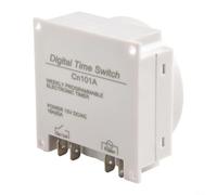Digital for Time Switch Timer 12V-240V LCD 16 Programs(12V) Digital(12V) | Plastic Construction Easy-to-Read Large LCD Built-In for battery Backup For Street Lights And Household Appliances