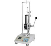 Digital Force Gauge 10N-5000N with Test Stand, Ruler 60mm-150mm, Pressure Plate 34mm-108mm, 3 Peak Modes, 99 Data Groups, Printing, Comparison Support for Spring Testing