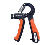 Digital Force Gauge 5-60kg Adjustable Hand Grips Strengthening Adjustable Dynamometer Hand Shake Hands Refers to The Forearm Muscle Training Grips(Black Orange)