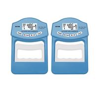 Digital Force Gauge, Digital Hand Dynamometer Grip Strength Trainer 396Lbs/180 Kgs Grip Strength Rehabilitation Training Tester For Men And Women(2Pcs Blue Meter)