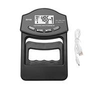 Digital Force Gauge, Digital Hand Dynamometer Grip Strength Trainer 396Lbs/180 Kgs Grip Strength Rehabilitation Training Tester for Men and Women(Black Grip Meter)