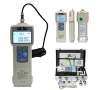 Digital Force Gauge, Lab Push Pull Tester for Tension & Compression, Real-time & Peak Modes, Rechargeable Battery, Backlit LCD, USB Data Output
