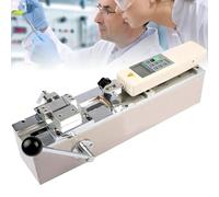 Digital Force Gauge, Manual Push Pull Tester with Sturdy Frame, 50mm Stroke, Automatic Conversion kg, N, Ib for Sports and Scientific Research