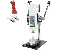 Digital Force Gauge, Manual Push-Pull with Built-in Sensors, Side Rocker Handle, 447 Memory Functions, Supports 3 Unit Displays for Force Testing