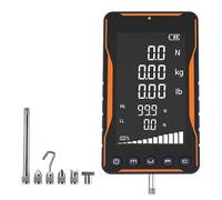Digital Force Gauge, Portable Push Pull Meter with 3 Measurement Modes, Includes 5 Probes for Compression and Tension Testing