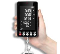 Digital Force Gauge, Push Pull Measurement Tool with LCD Display and 5 Probes, Measures in Newtons/Pounds/Kilograms, Ideal for Testing and Trigger Pull Measurement