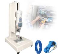 Digital Force Gauge Tensile Tester with Multiple Probes, Hand-Cranked Test Bench for Accurate Material Strength Analysis in Textiles and Sports Equipment