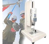 Digital Force Gauge, Tension Test Stand 10N-1000N, Adjustable Clamp 0-8mm, 300mm Stroke, Stores 999 Peak Data Sets, Fast & Accurate Measurement