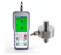 Digital Force Gauge With Load Cell Sensor, Test Weight Pressure Push Pull Gauge Peak/Track Mode Test for DIY Electronic,Silver-0-100KG Force Gauge