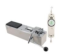 Digital Force Meter, Harness Terminal Pull Tester Machine Manual Tensile Testing Machine Horizontal Digital Display Force Gauge Test Bench, Units N kg lb Oz