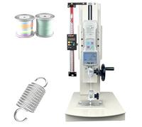 Digital Force Tester, Desktop Tensile Testing Machine, Portable Gauge for Compression & Tension Testing, 5 Probes, 2 Clamps, 270mm Stroke, 1000N Capacity