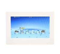 Digital Frame, Adjustable Brightness 7 Inch On Off White Timing Screen 100-240V Dual Mode Control HD 1080P Photo Frame For Family Graduation Ceremony (UK Plug)