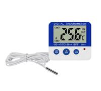 Digital Freezer/Fridge Thermometer, Refrigerator Thermometer with Magnet and Stander Digital Thermometer with LED Alarm Indicator Max/Min Memory Accurate Celsius/Fahrenheit Temperature Display