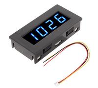 Digital Frequency Meter meter, 8 to 15V Tachometer, 0.56 in 4 LED Digital Di, 5 to 9999 Motor Tachometer with S Interference for Industrial and DIY Use (Blue)