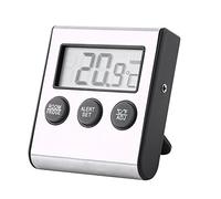 Digital Fridge Thermometer, Refrigerator Freezer Thermometer with High Low Temperature Memory Alarm Function for Home Kitchen Appliance Monitoring Food Storage Safety