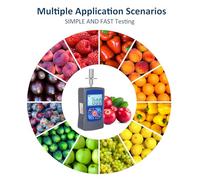 Digital Fruit Hardness Tester Display Mini Durometer with Backlight and Buzzer Alarm Function Sclerometer(0.4 30kgf c)